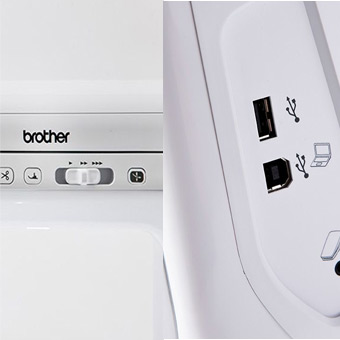 Stichgeschwindigkeit und USB-Anschlüsse